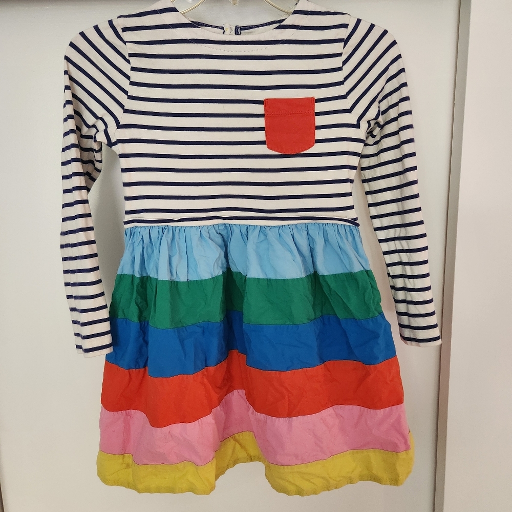 Mini Boden Hotchpotch Dress Girls Size 7/8 or 128 cm